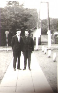 Ján a Franc počas jednej z obchôdzok Kovačice v šesťdesiatych rokoch 