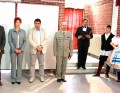 Dr. Mišo Filip, Anna Tomanová-Makanová, Đorđe Radinović a Ondřej Matoušek; hymny zaspieval Boris Babík (stojí na schodoch)